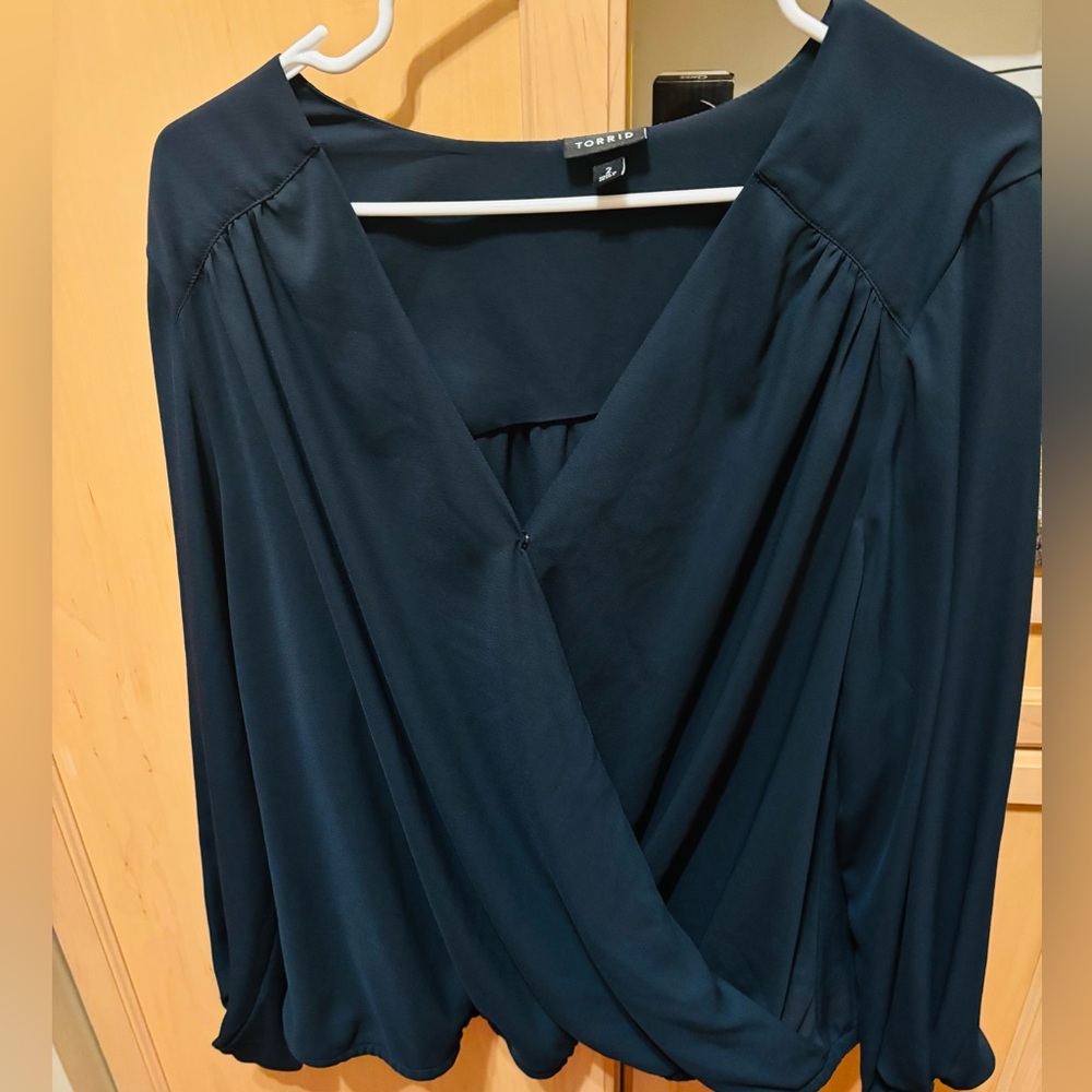 Torrid Classic Dressy Blouse - Picture 3 of 4